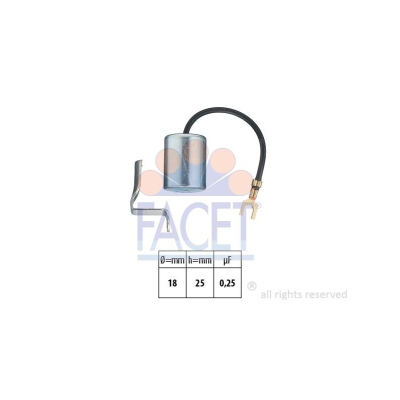 FACET 0.0617 Condensador- sistema de encendido