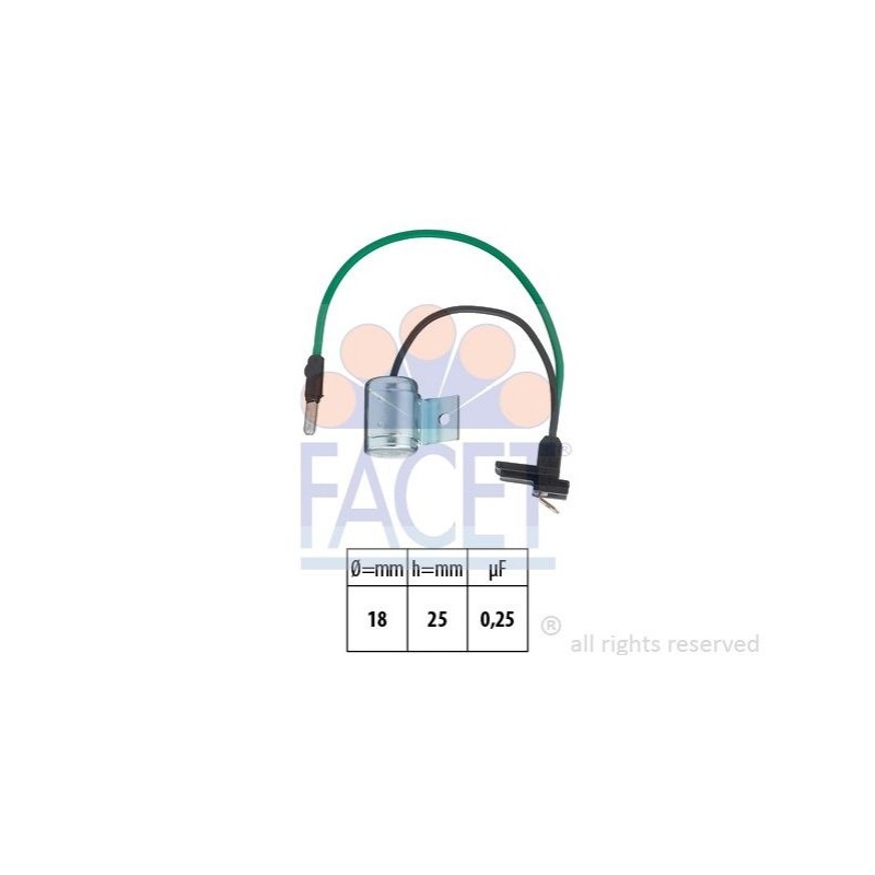 FACET 0.0627 Condenseur- système d'allumage